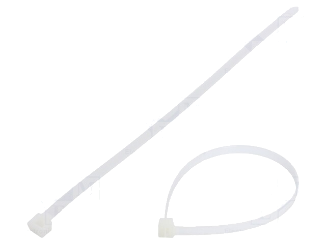 Kabelbinder; L: 300mm; W: 7,6mm; polyamide; 533N; natuurlijk Kabelbinder; L: 300mm; W: 7,6mm; polyamide; 533N; natuurlijk